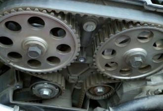 The process of replacing the timing belt on the Lada Granta